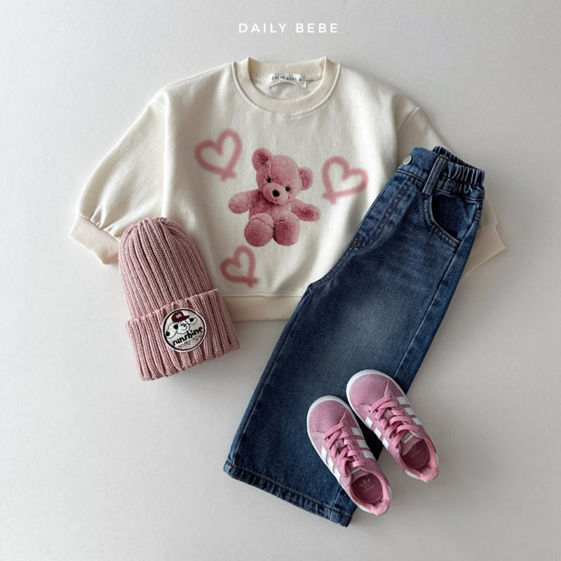 Daily Bebe - Korean Children Fashion - #designkidswear - Washing Wide Jeans - 10