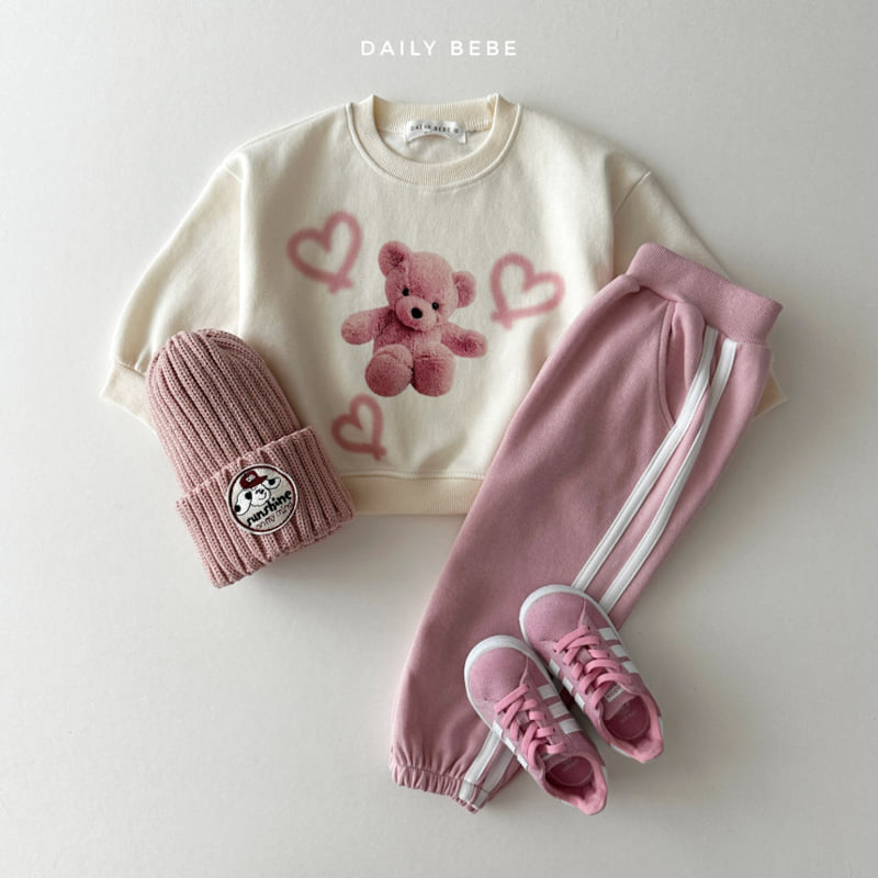 Daily Bebe - Korean Children Fashion - #designkidswear - Line Tape Jogger Pants - 9