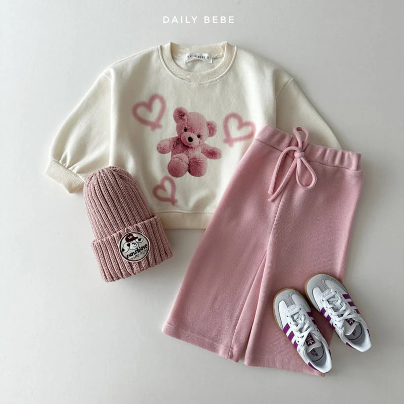 Daily Bebe - Korean Children Fashion - #designkidswear - Doll Heart Sweatshirts - 12