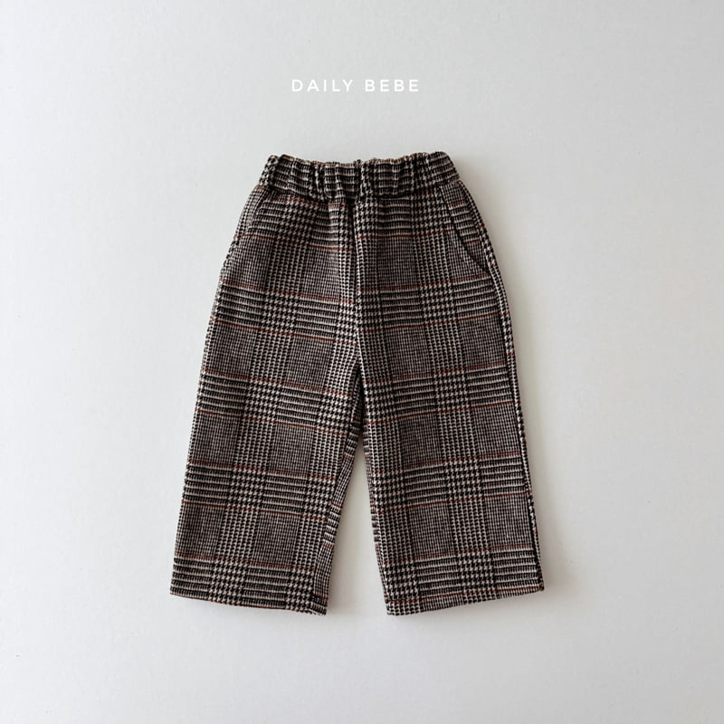 Daily Bebe - Korean Children Fashion - #designkidswear - Hound Check Pants - 3