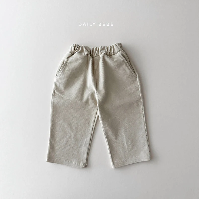 Daily Bebe - Korean Children Fashion - #designkidswear - Corduroy Span Pants - 4