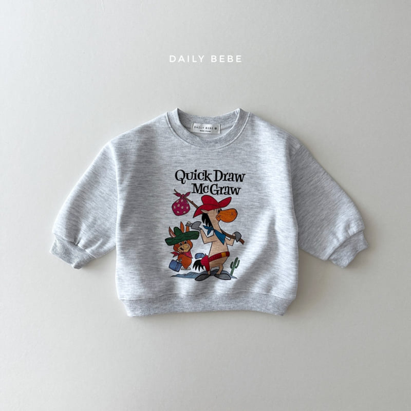 Daily Bebe - Korean Children Fashion - #fashionkids - Quick Draw Sweatshirts - 5