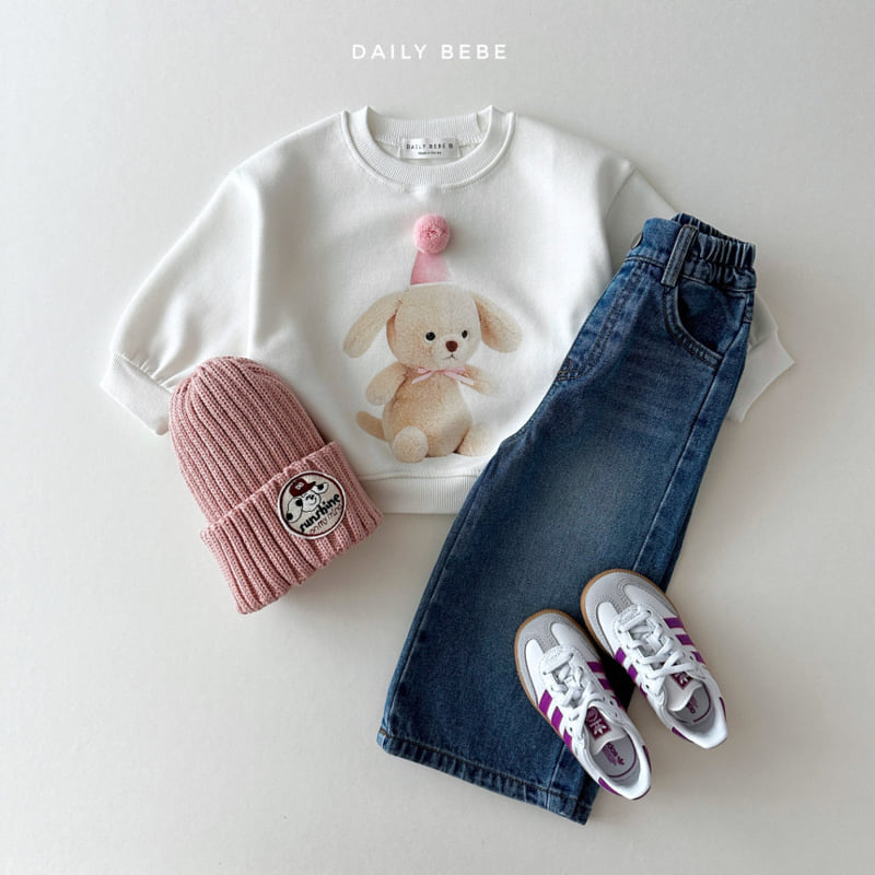 Daily Bebe - Korean Children Fashion - #fashionkids - Washing Wide Jeans - 12