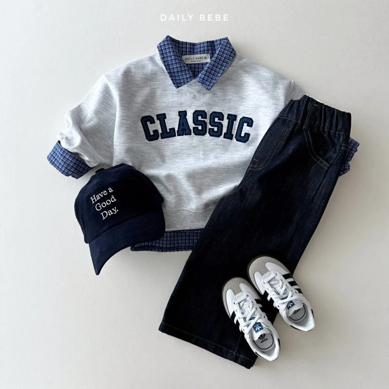 Daily Bebe - Korean Children Fashion - #discoveringself - Denim Wide Pants - 4