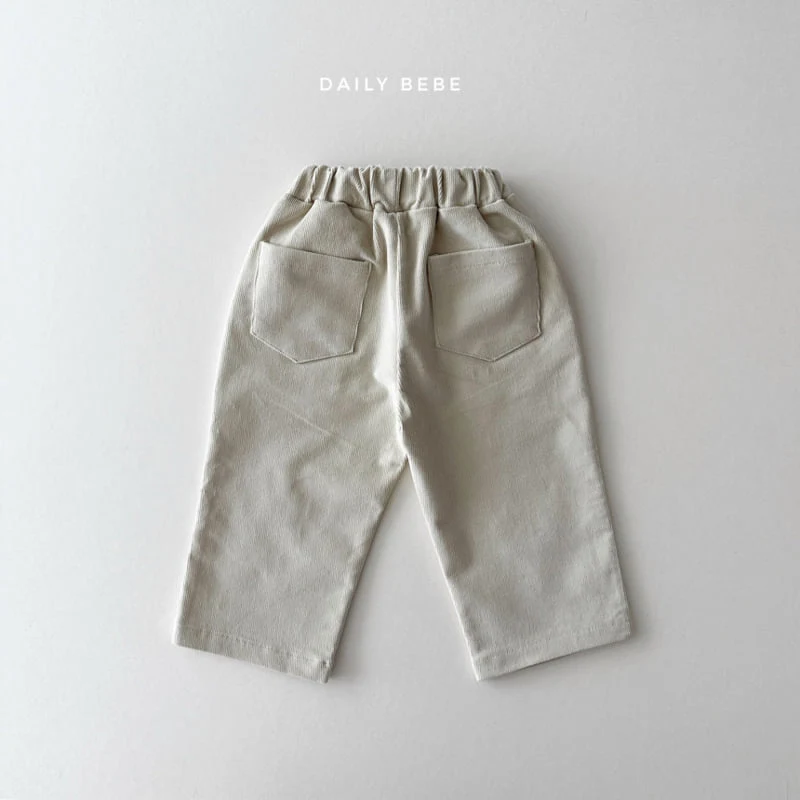 Daily Bebe - Korean Children Fashion - #kidsshorts - Corduroy Span Pants - 6