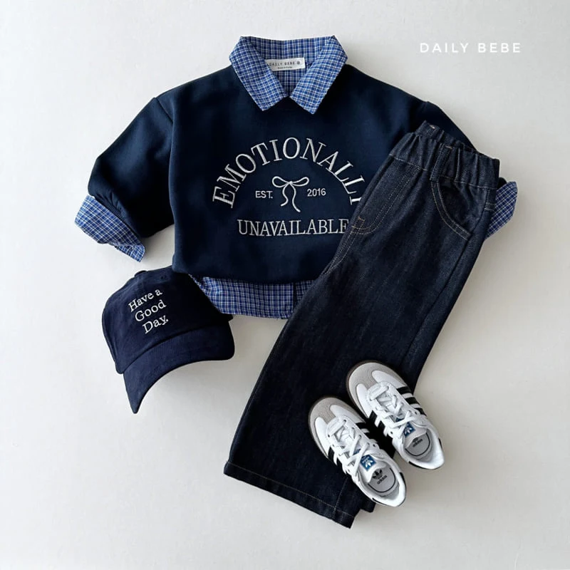 Daily Bebe - Korean Children Fashion - #kidsshorts - Denim Wide Pants - 5