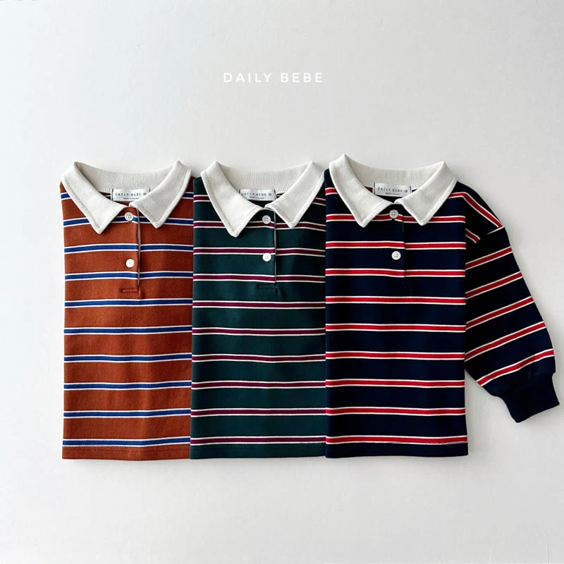 Daily Bebe - Korean Children Fashion - #kidsshorts - Polo Collar Tee - 9