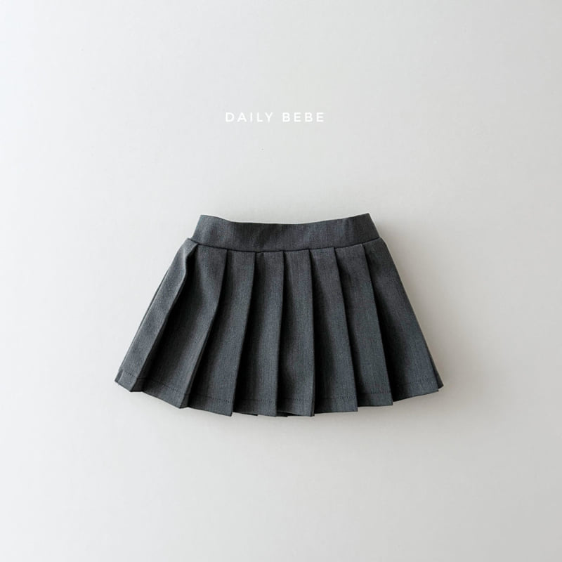 Daily Bebe - Korean Children Fashion - #kidsshorts - Autum Pleats Skirt - 3