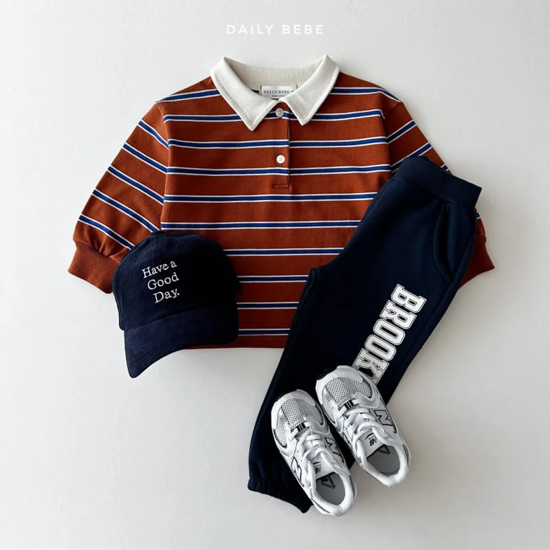 Daily Bebe - Korean Children Fashion - #kidzfashiontrend - Polo Collar Tee - 11