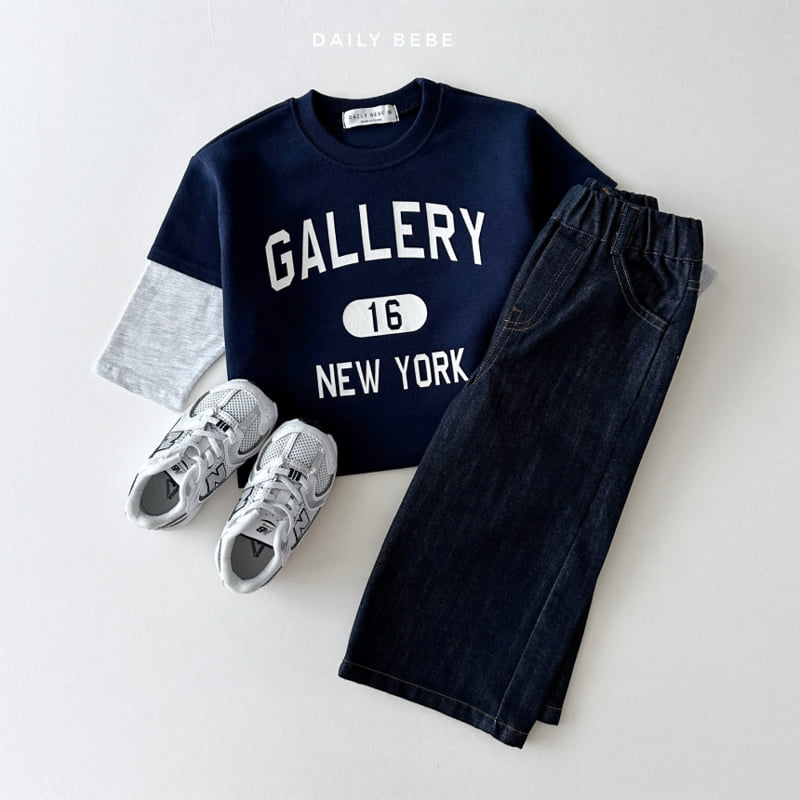 Daily Bebe - Korean Children Fashion - #littlefashionista - Denim Wide Pants - 9