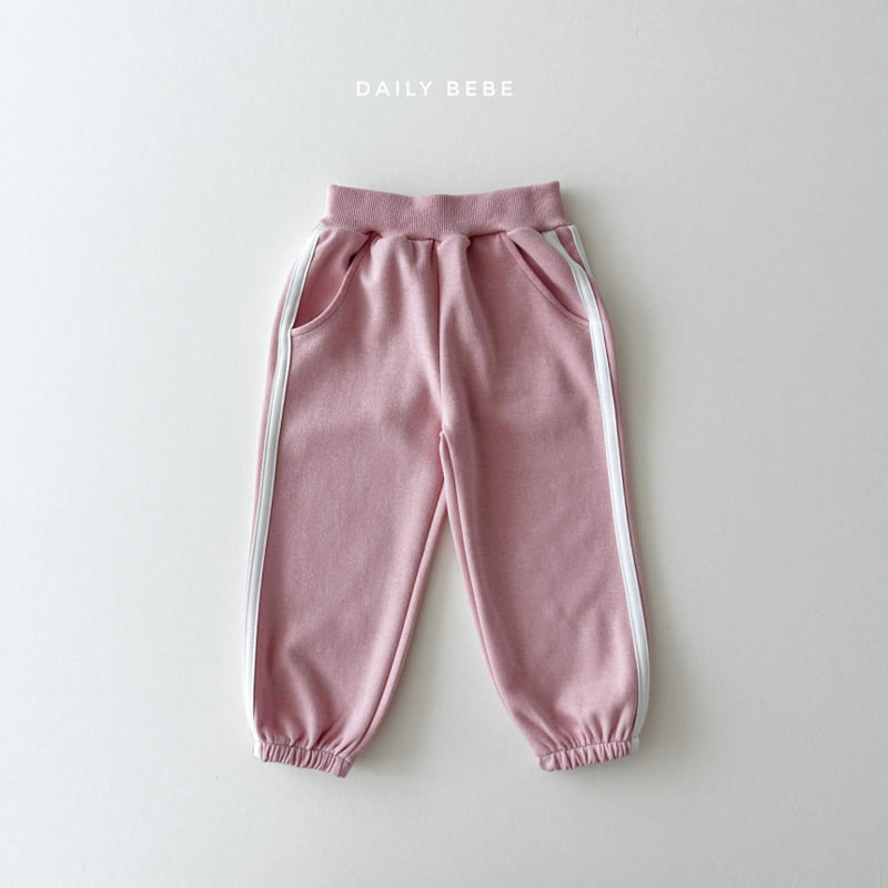 Daily Bebe - Korean Children Fashion - #magicofchildhood - Line Tape Jogger Pants - 3