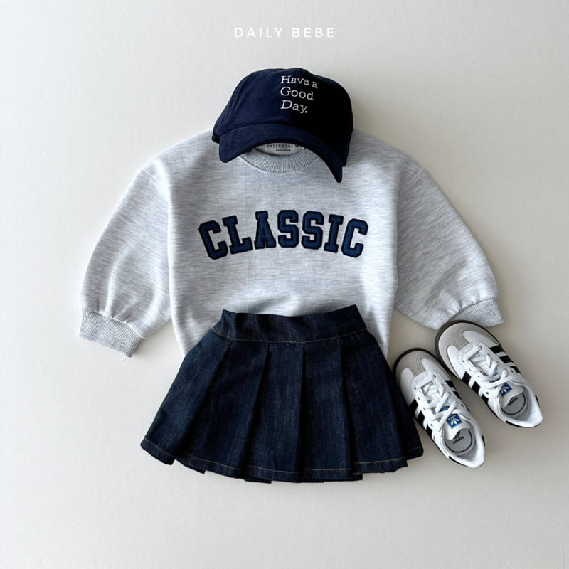 Daily Bebe - Korean Children Fashion - #minifashionista - Denim Pleats Skirt - 6