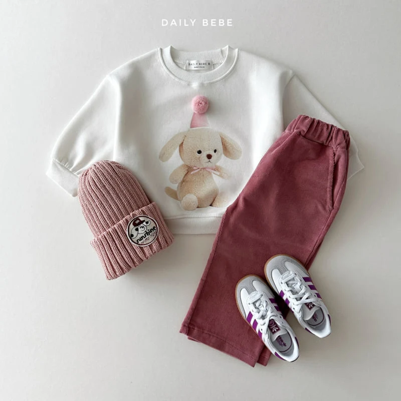 Daily Bebe - Korean Children Fashion - #minifashionista - Corduroy Span Pants - 12