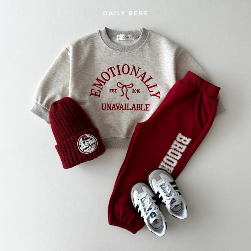 Daily Bebe - Korean Children Fashion - #minifashionista - Ribbon Embroidery Sweatshrits - 8