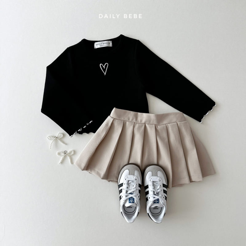 Daily Bebe - Korean Children Fashion - #minifashionista - Autum Pleats Skirt - 9