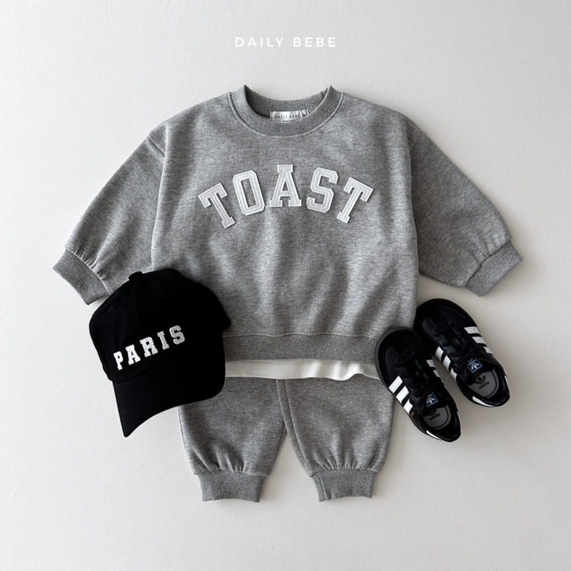 Daily Bebe - Korean Children Fashion - #prettylittlegirls - Toast Top Bottom Set - 12