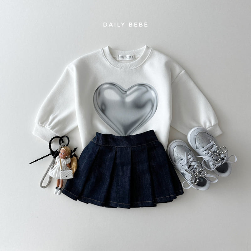 Daily Bebe - Korean Children Fashion - #prettylittlegirls - Denim Pleats Skirt - 7