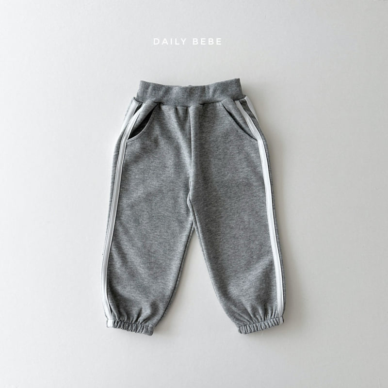 Daily Bebe - Korean Children Fashion - #prettylittlegirls - Line Tape Jogger Pants - 5