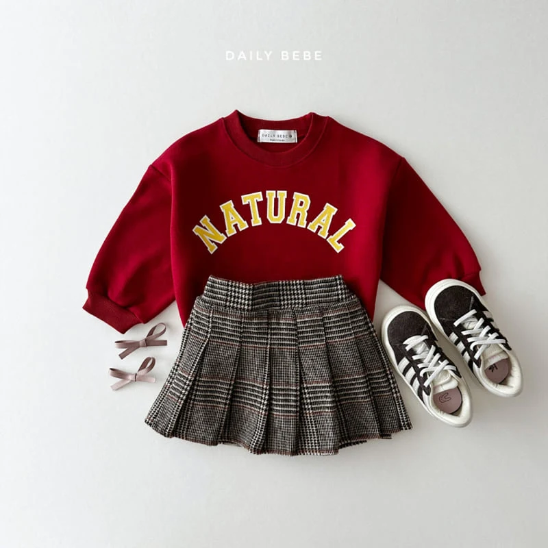 Daily Bebe - Korean Children Fashion - #minifashionista - Hound Check Skirt - 4