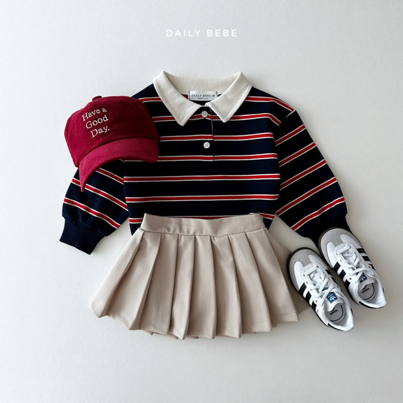 Daily Bebe - Korean Children Fashion - #prettylittlegirls - Autum Pleats Skirt - 10