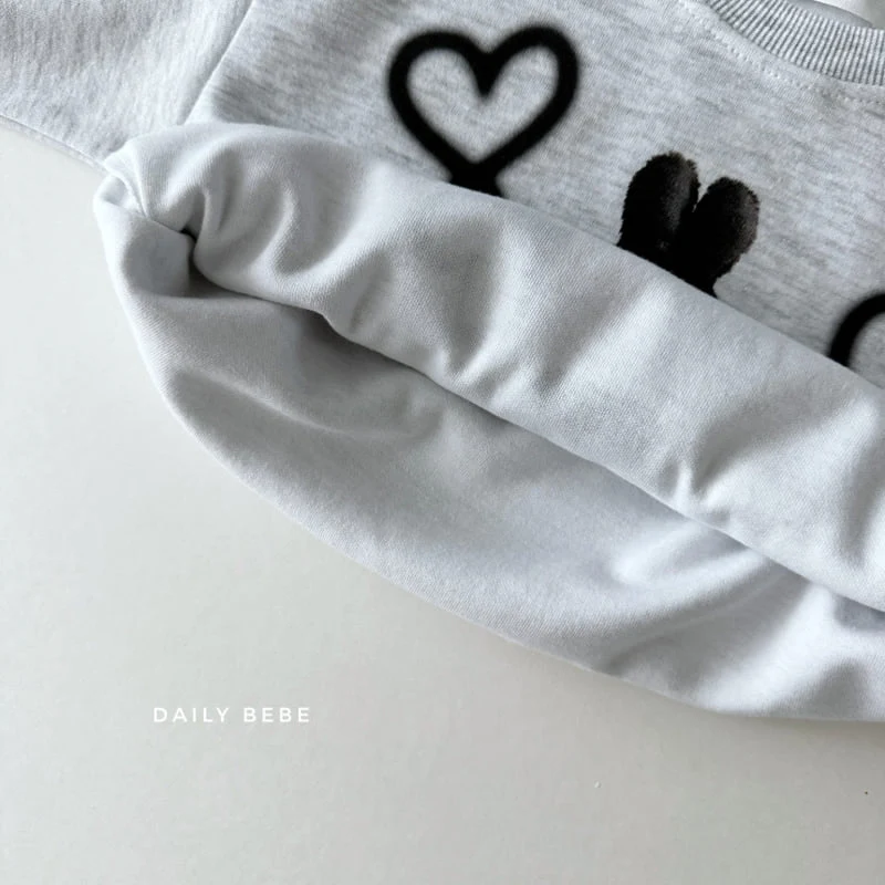 Daily Bebe - Korean Children Fashion - #stylishchildhood - Doll Heart Sweatshirts - 9