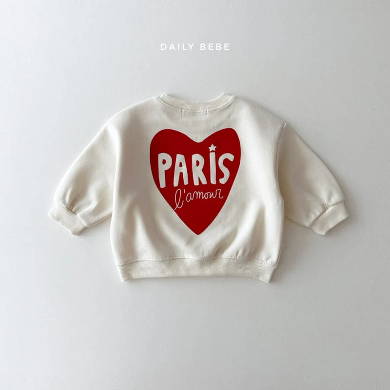 Daily Bebe - Korean Children Fashion - #todddlerfashion - Pair Heart Sweatshirts - 4