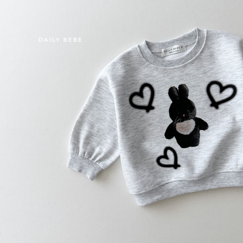 Daily Bebe - Korean Children Fashion - #toddlerclothing - Doll Heart Sweatshirts - 8