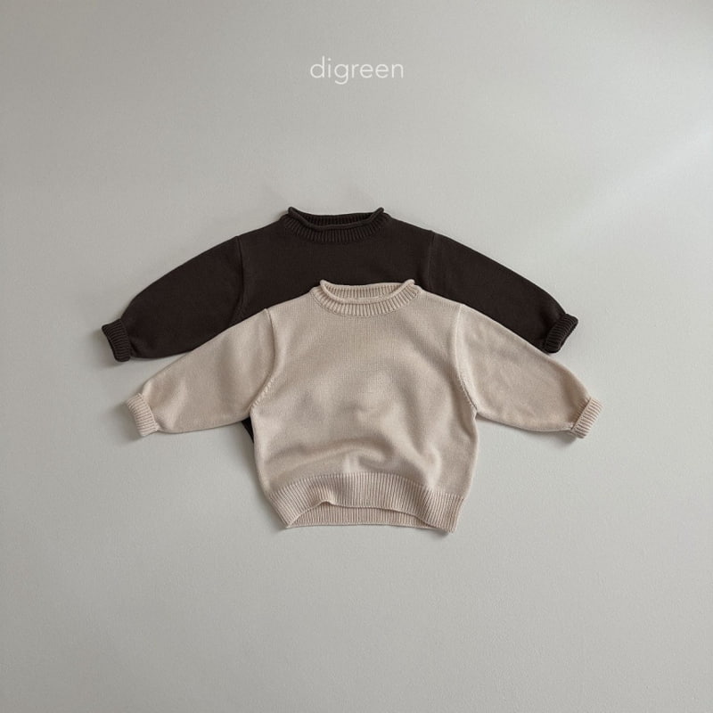 Digreen - Korean Children Fashion - #kidzfashiontrend - Roll Knit Pullover - 4