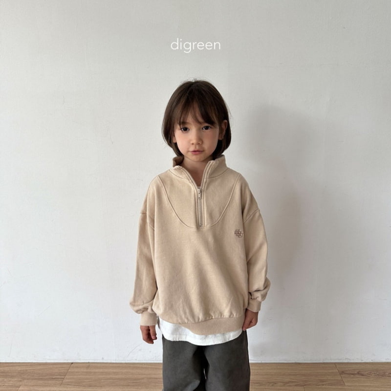 Digreen - Korean Children Fashion - #Kfashion4kids - ABC Half Zip-up - 12