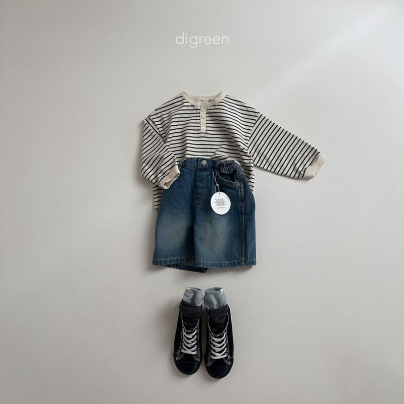 Digreen - Korean Children Fashion - #Kfashion4kids - Stripe Tee - 9