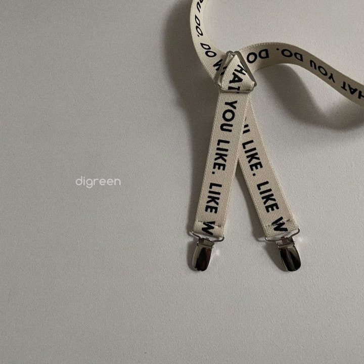 Digreen - Korean Children Fashion - #kidzfashiontrend - Lettering Suspender - 4