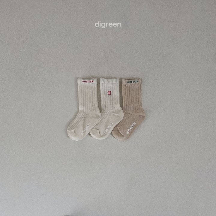 Digreen - Korean Children Fashion - #Kfashion4kids - Butter Socks