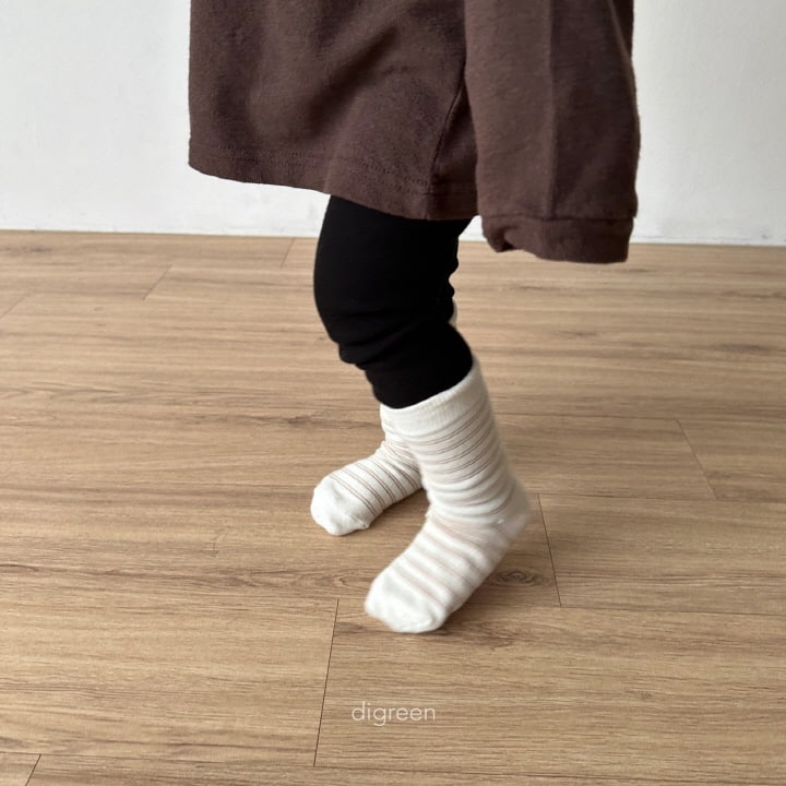 Digreen - Korean Children Fashion - #Kfashion4kids - Together Socks Cream - 11