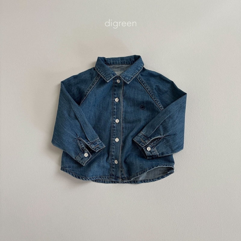 Digreen - Korean Children Fashion - #childofig - Denim Gran Shirts