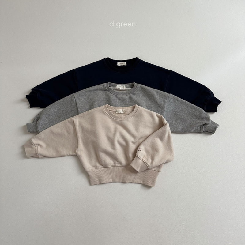 Digreen - Korean Children Fashion - #childofig - Crop Heart Sweatshirts - 3