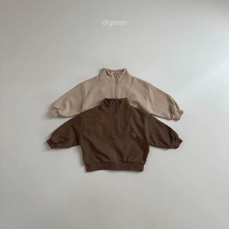 Digreen - Korean Children Fashion - #stylishchildhood - ABC Half Zip-up - 4