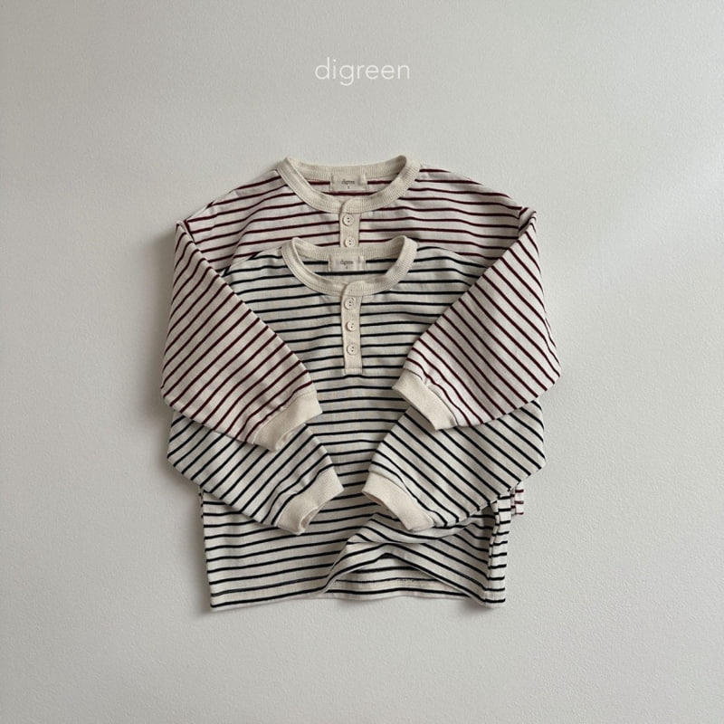 Digreen - Korean Children Fashion - #childofig - Stripe Tee