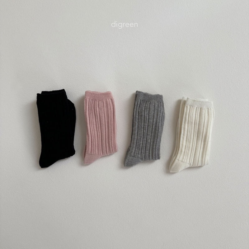 Digreen - Korean Children Fashion - #childofig - Natural Socks