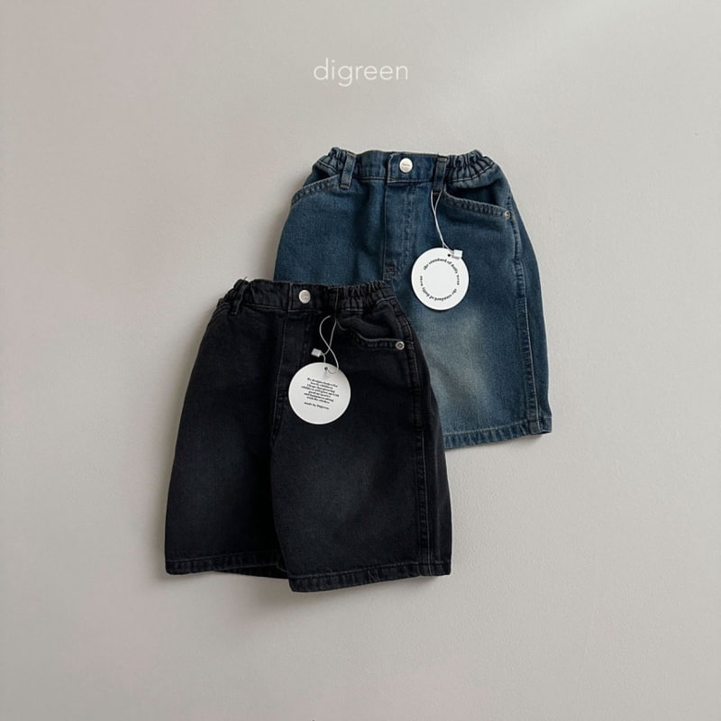 Digreen - Korean Children Fashion - #designkidswear - Burmuda Denim Pants