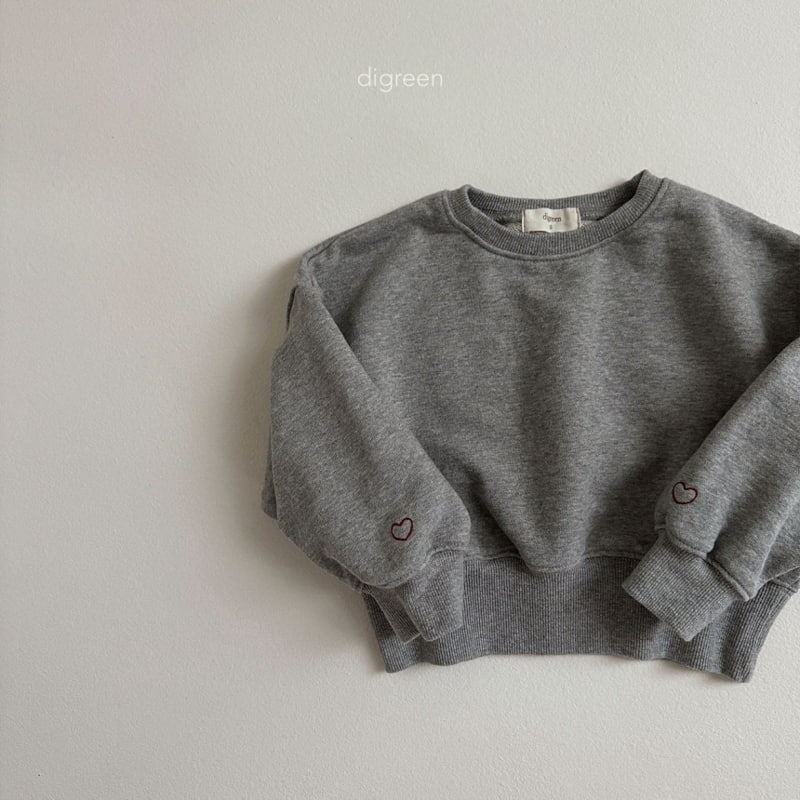 Digreen - Korean Children Fashion - #designkidswear - Crop Heart Sweatshirts - 5