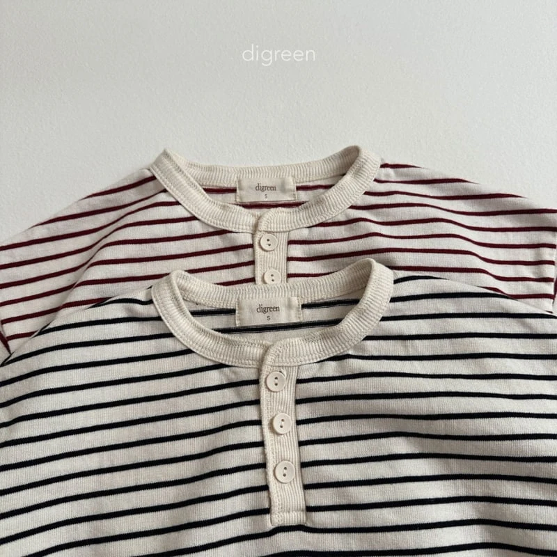 Digreen - Korean Children Fashion - #designkidswear - Stripe Tee - 3