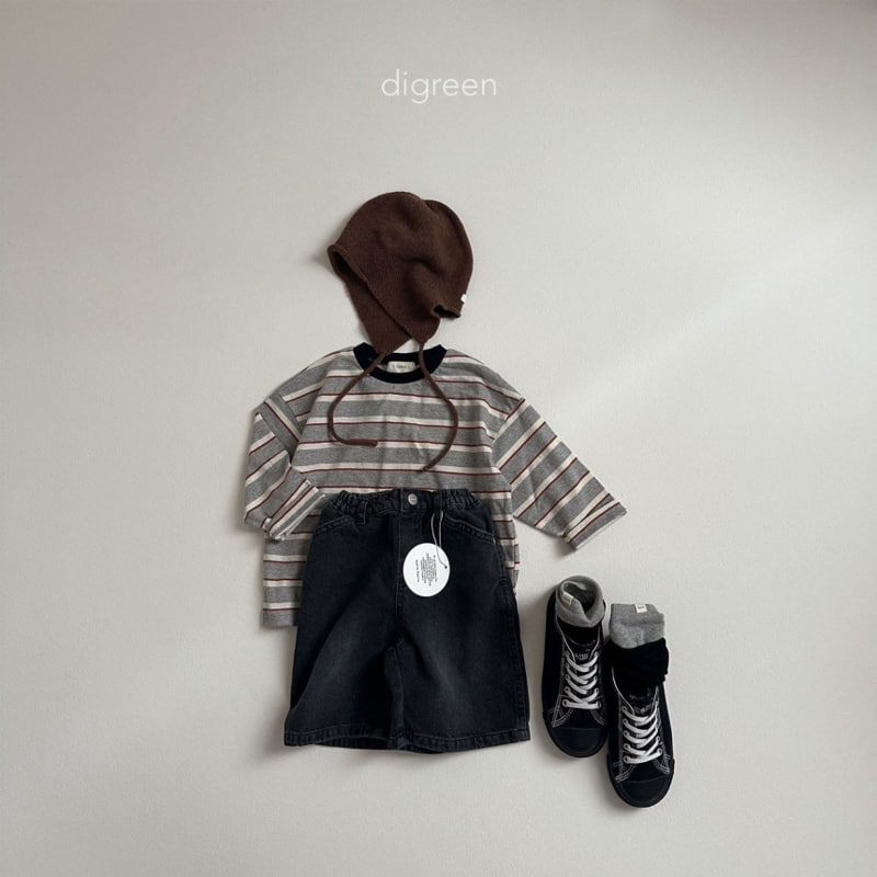 Digreen - Korean Children Fashion - #designkidswear - Multi Stripe Tee - 9