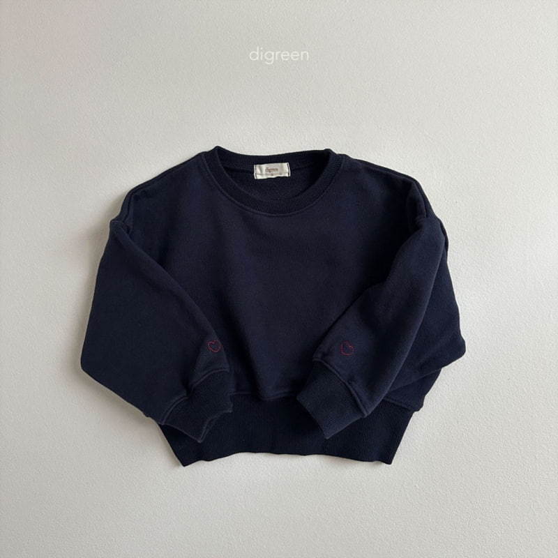 Digreen - Korean Children Fashion - #discoveringself - Crop Heart Sweatshirts - 6