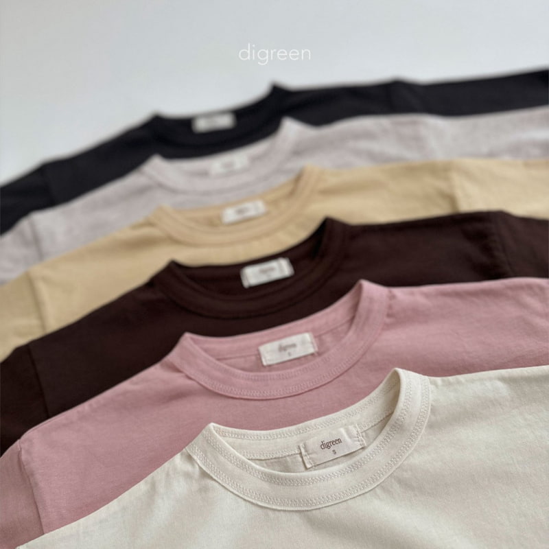 Digreen - Korean Children Fashion - #discoveringself - Basic Long Tee - 2