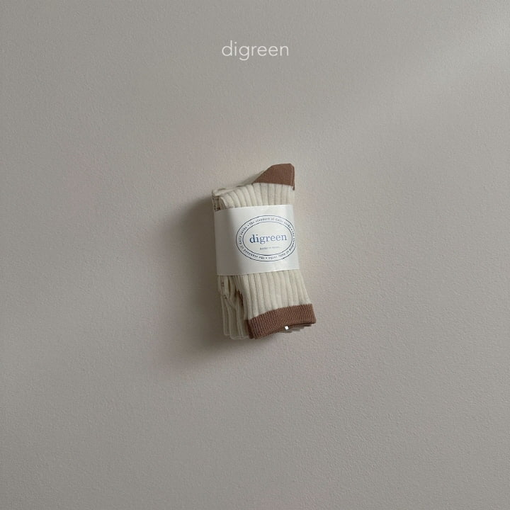 Digreen - Korean Children Fashion - #discoveringself - Together Socks Cream - 6