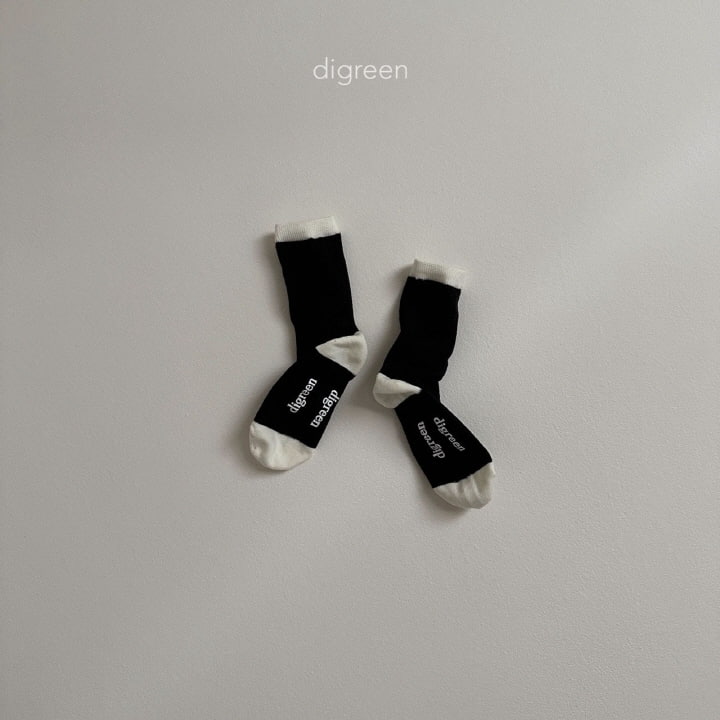 Digreen - Korean Children Fashion - #discoveringself - Together Socks Black - 5