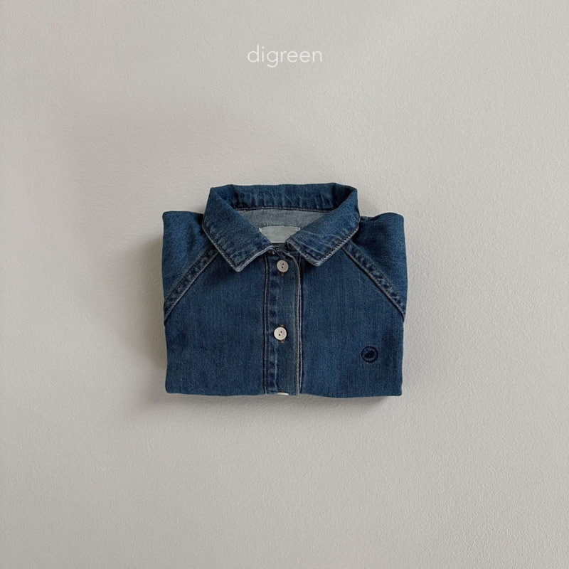 Digreen - Korean Children Fashion - #fashionkids - Denim Gran Shirts - 5