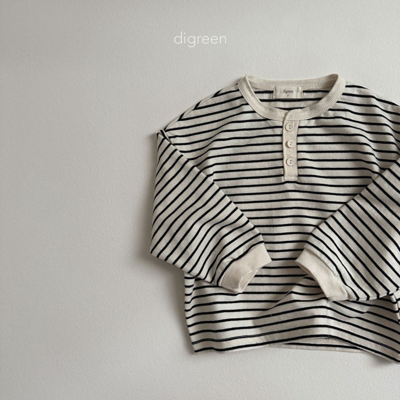 Digreen - Korean Children Fashion - #fashionkids - Stripe Tee - 5