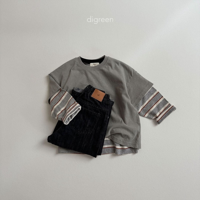 Digreen - Korean Children Fashion - #fashionkids - Multi Stripe Tee - 11