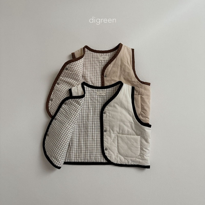 Digreen - Korean Children Fashion - #kidsshorts - Reversible Vest - 2